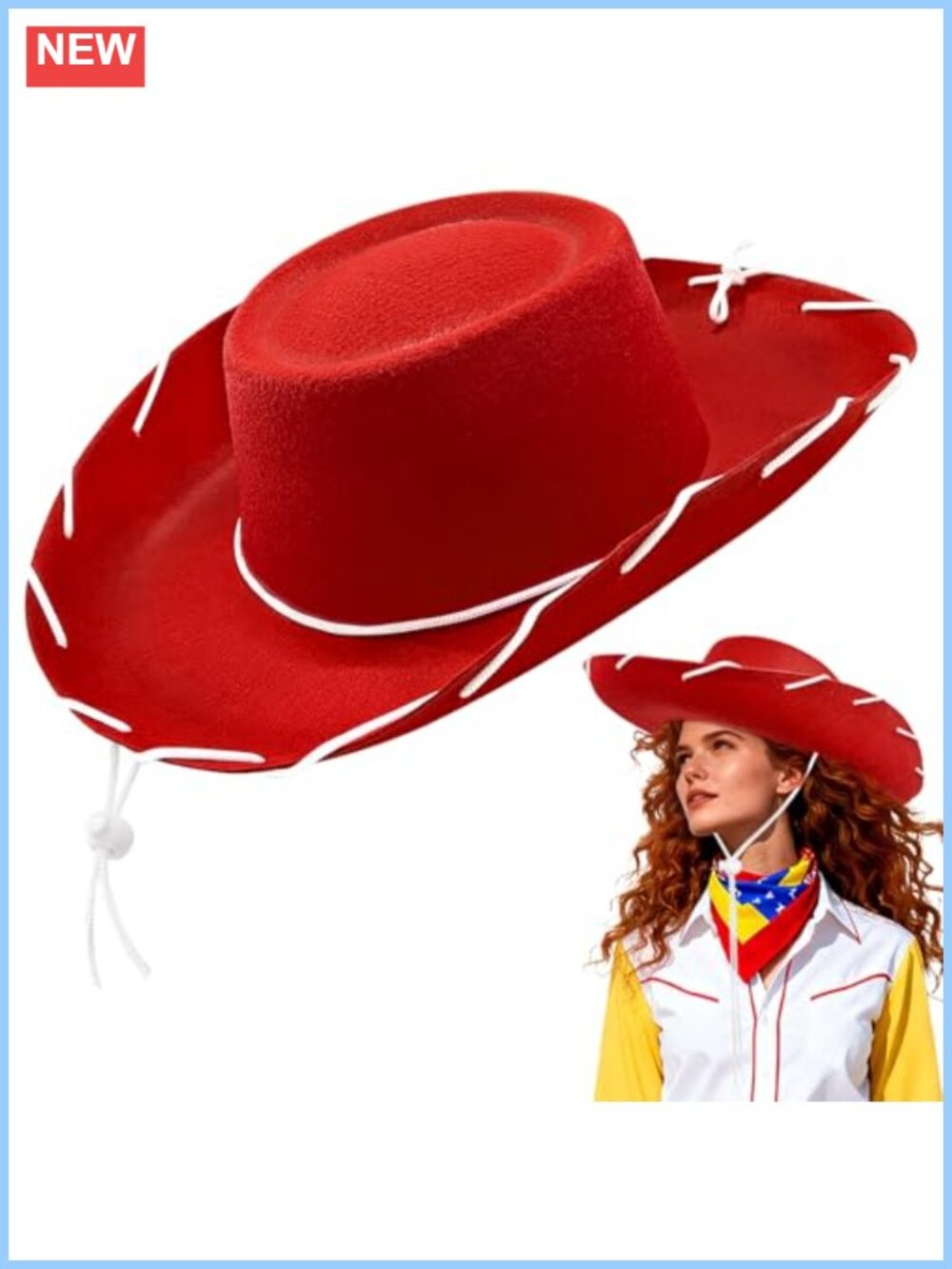 Felt Cowboy Hat Wide Brim Western Rancher Headwear Cosplay Party